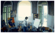 L'artiste en action